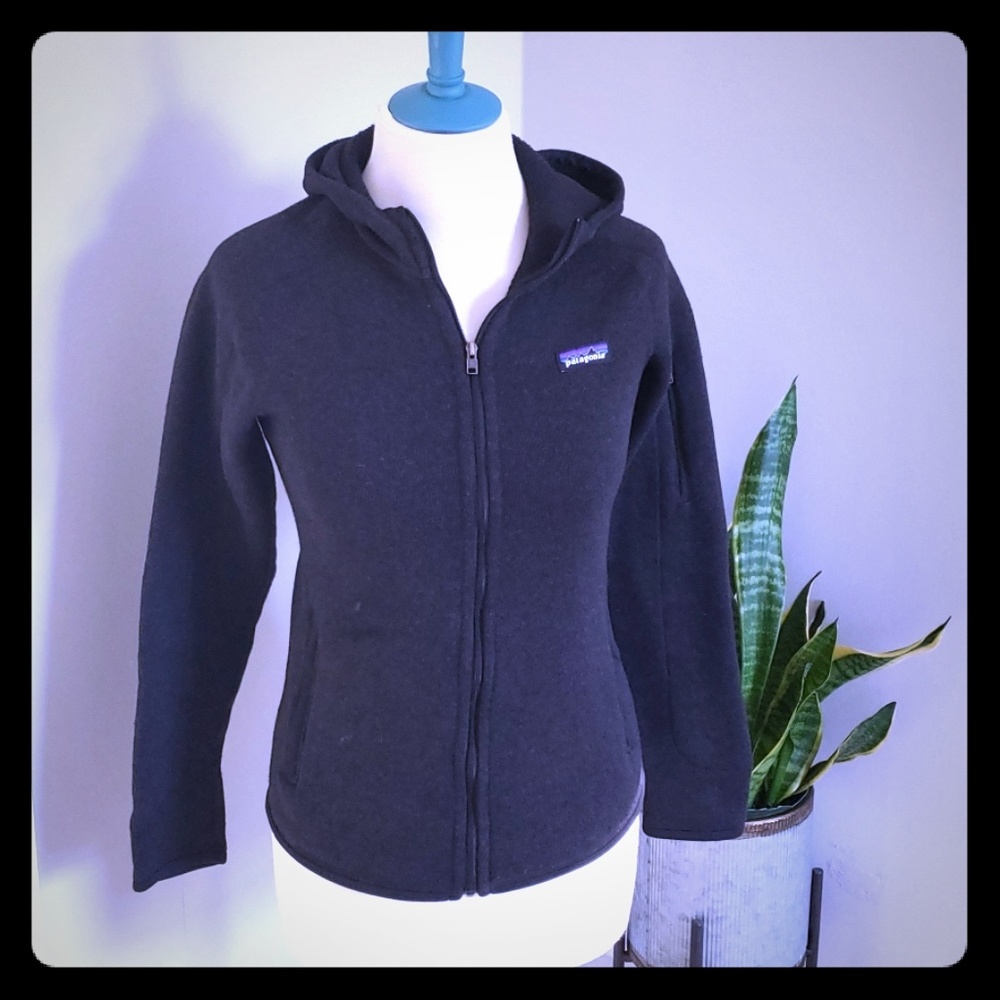 Patagonia Black Hooded Better Sweater size Small